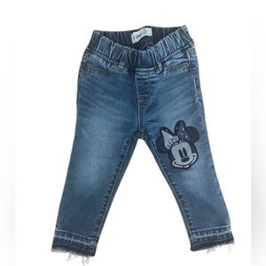 2T Disney Minnie Mouse Kids Denim Comfy pull up Jeans